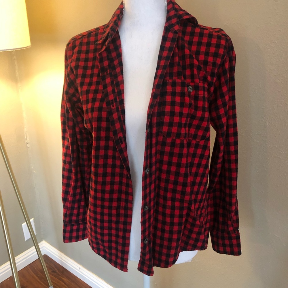 Plaid button up shirt